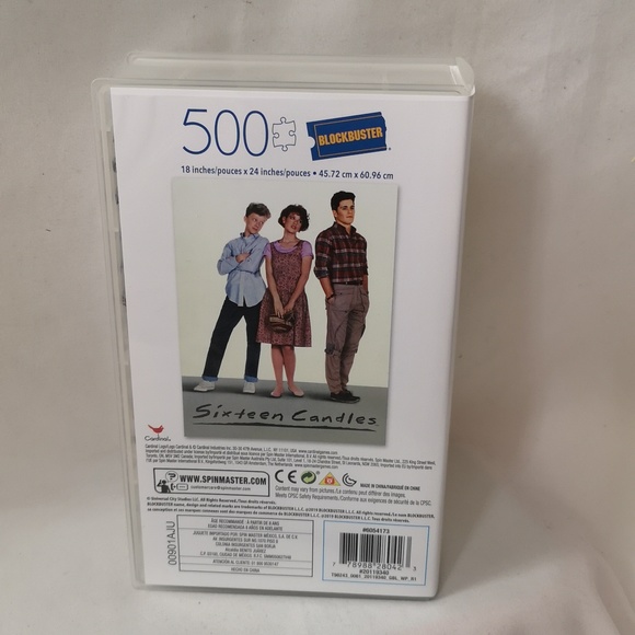 Brand New Sixteen Candles Puzzle in Blockbuster Video Vase, Sealed, 500 Pieces - Picture 3 of 5